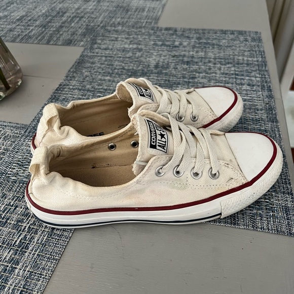 FIRM PRICE Converse white slip on sneakers size 7 - Picture 4 of 8